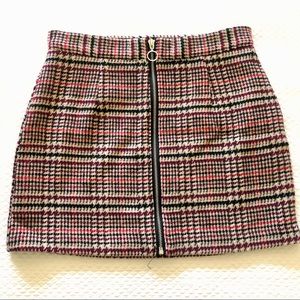 Forever 21 Plaid Zipper Skirt
